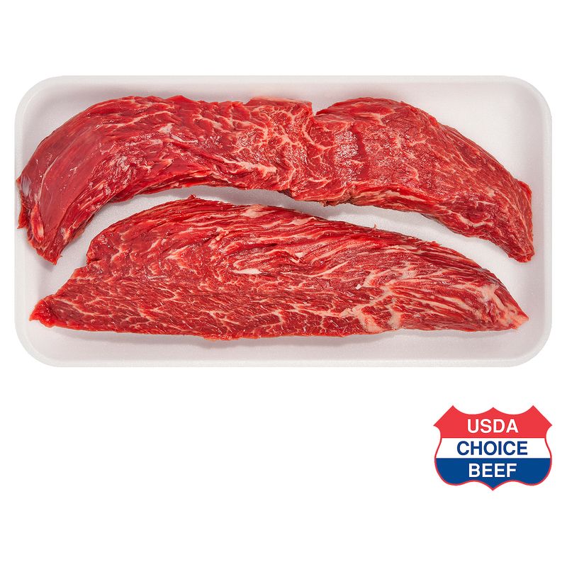USDA Choice Beef Hanger Steak, Boneless, Average Weight 1 lb Pack