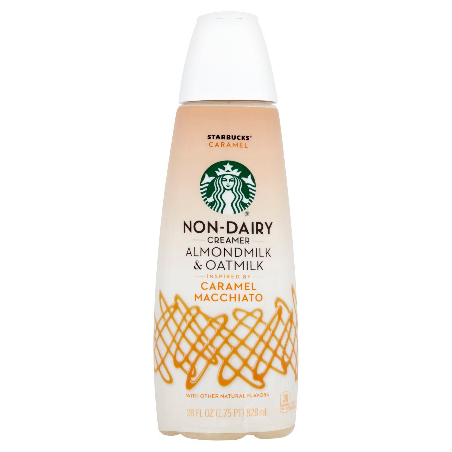 Starbucks Caramel Macchiato Almondmilk &amp; Oatmilk Non-Dairy Coffee Creamer, 28 fl oz