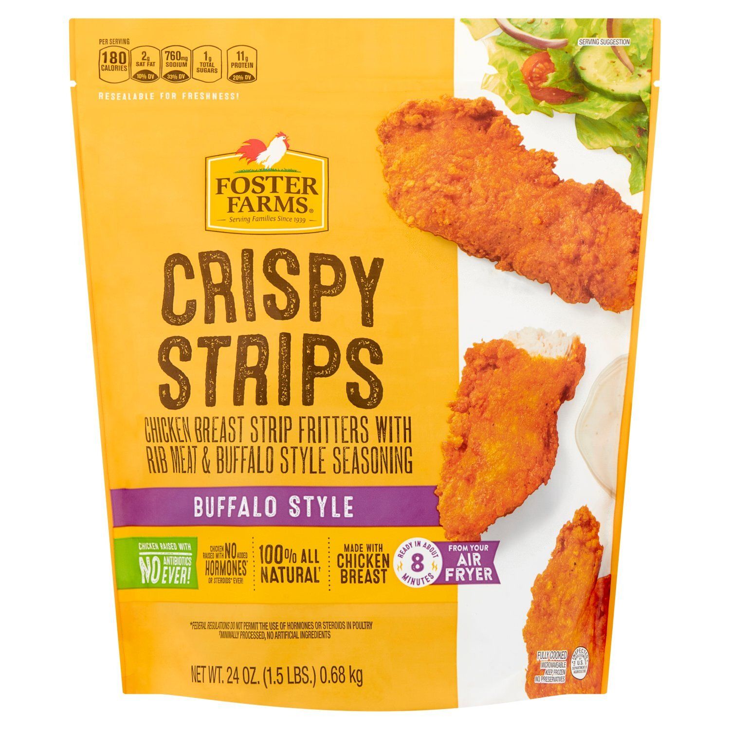 Foster Farms Buffalo Style Crispy Strips, 24 oz