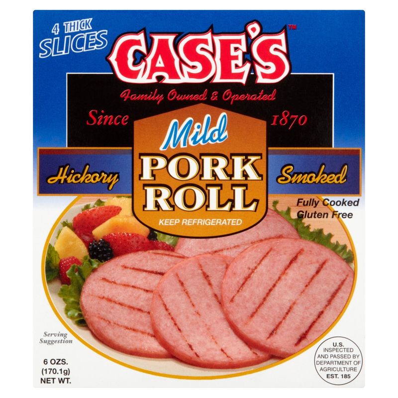 Case&#39;s Hickory Smoked Mild Pork Roll, 4 count, 6 ozs