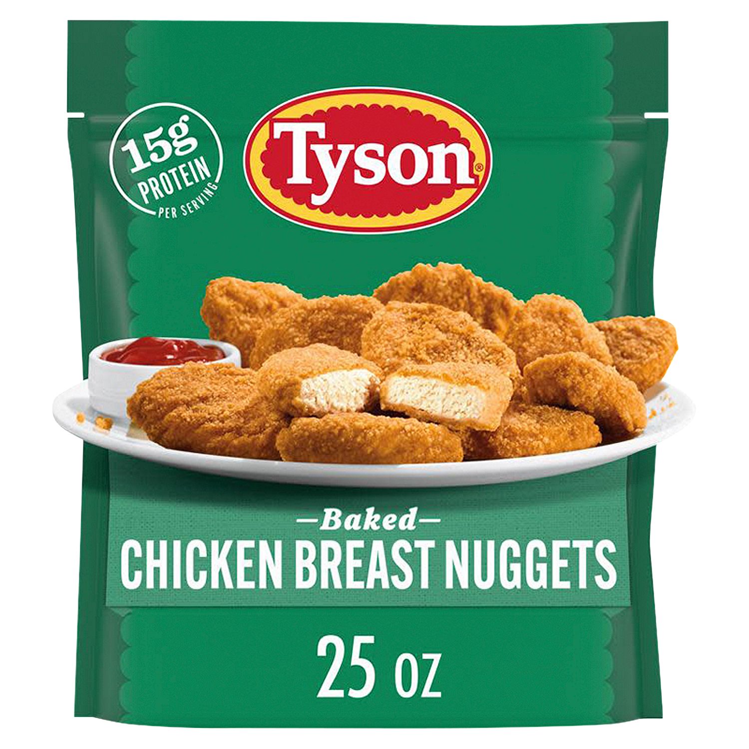 Tyson Frozen  Baked Chicken Breast Nuggets, 25 oz