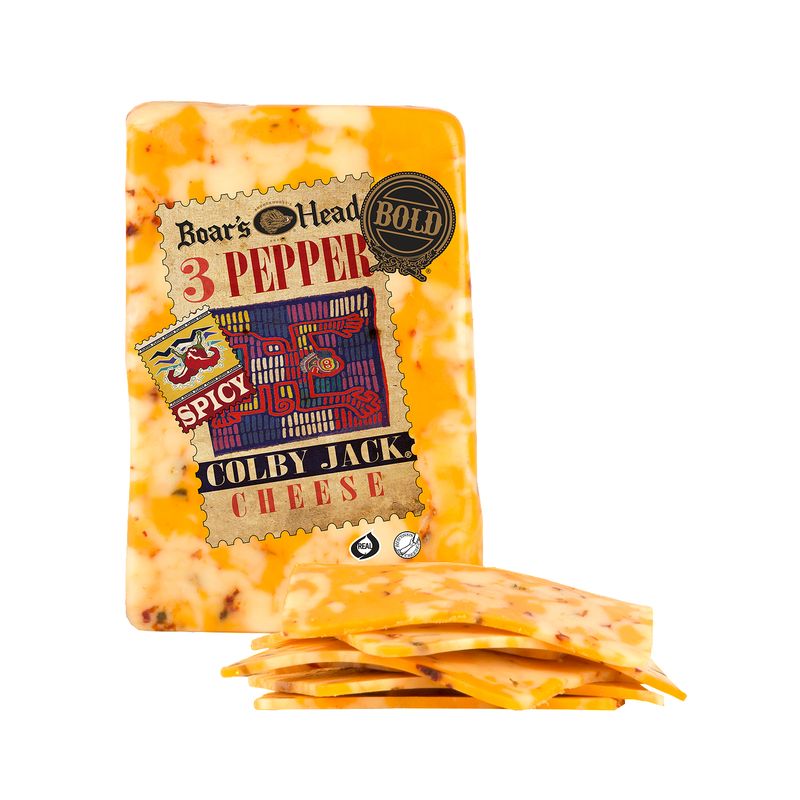 Boar&#39;s Head Bold 3 Pepper Colby Jack Cheese