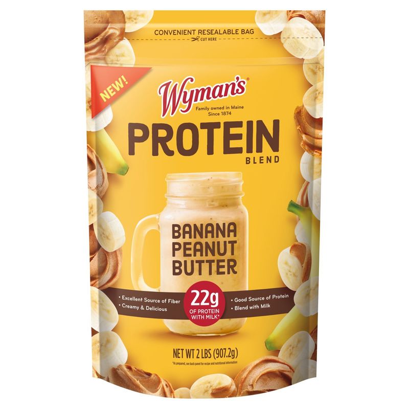 Wyman&#39;s Banana Peanut Butter Protein Blend, 2 lbs