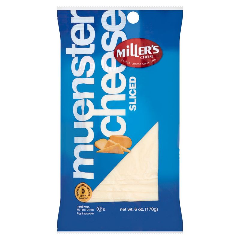 Miller&#39;s Sliced Muenster Cheese, 6 oz