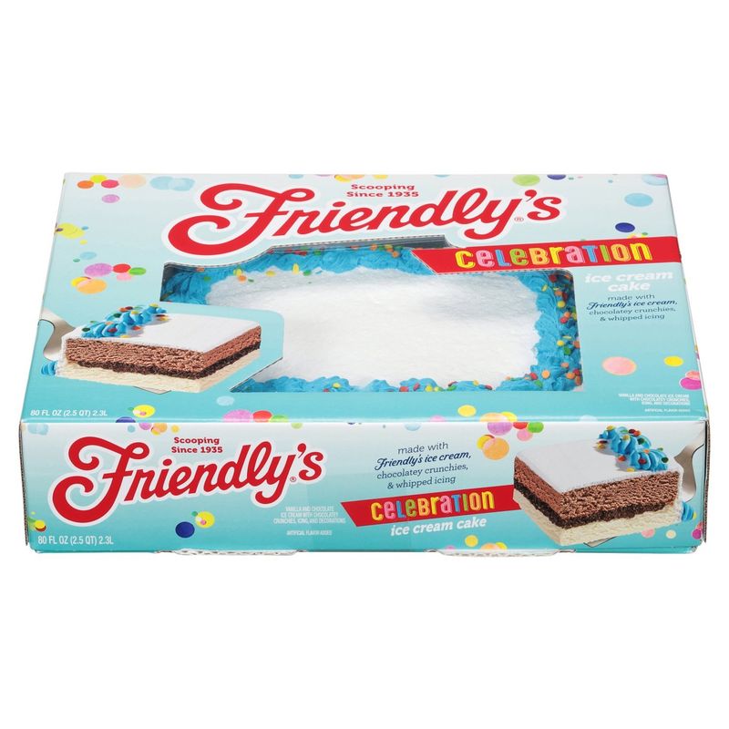 Friendly&#39;s Celebration Ice Cream Cake, 80 fl oz