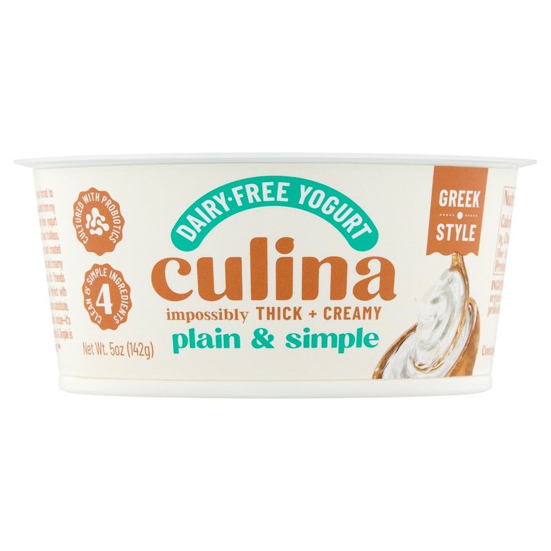 Culina Plain &amp; Simple Dairy-Free Yogurt, 5 oz