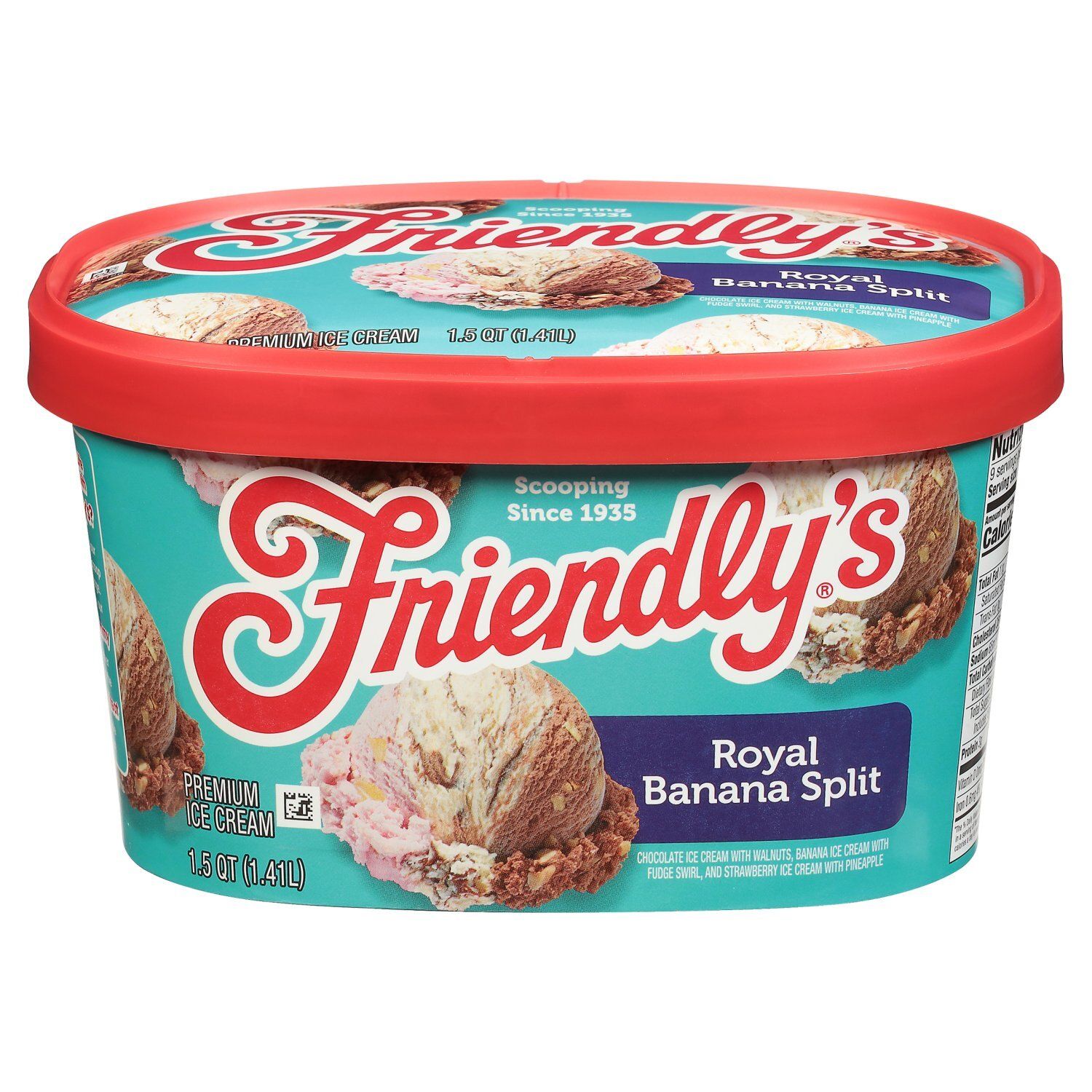Friendly&#39;s Royal Banana Split Premium Ice Cream, 1.5 qt