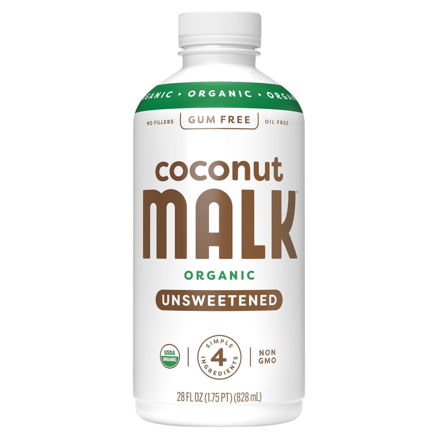 Malk Organic Unsweetened Coconut Milk, 28 fl oz