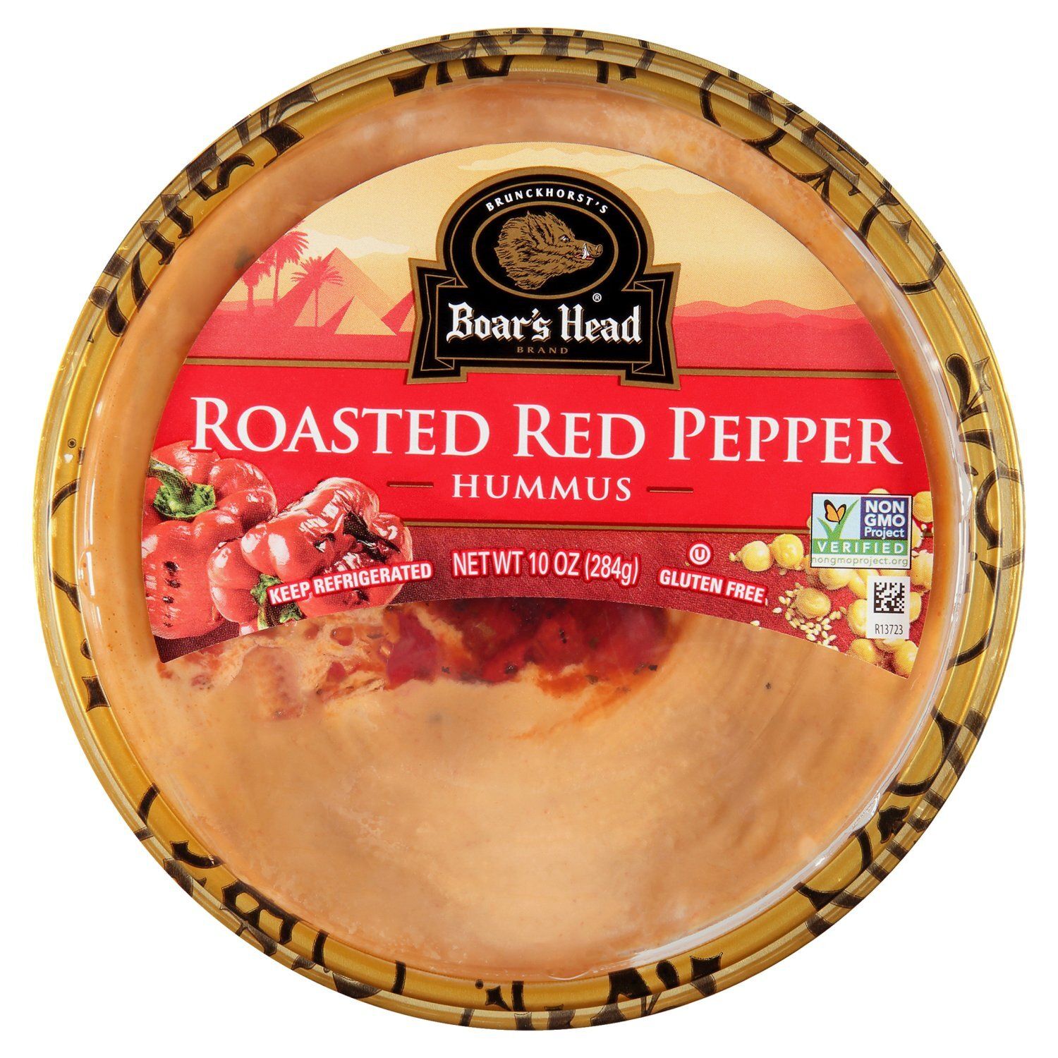 Boar&#39;s Head Roasted Red Pepper Hummus, 10 oz