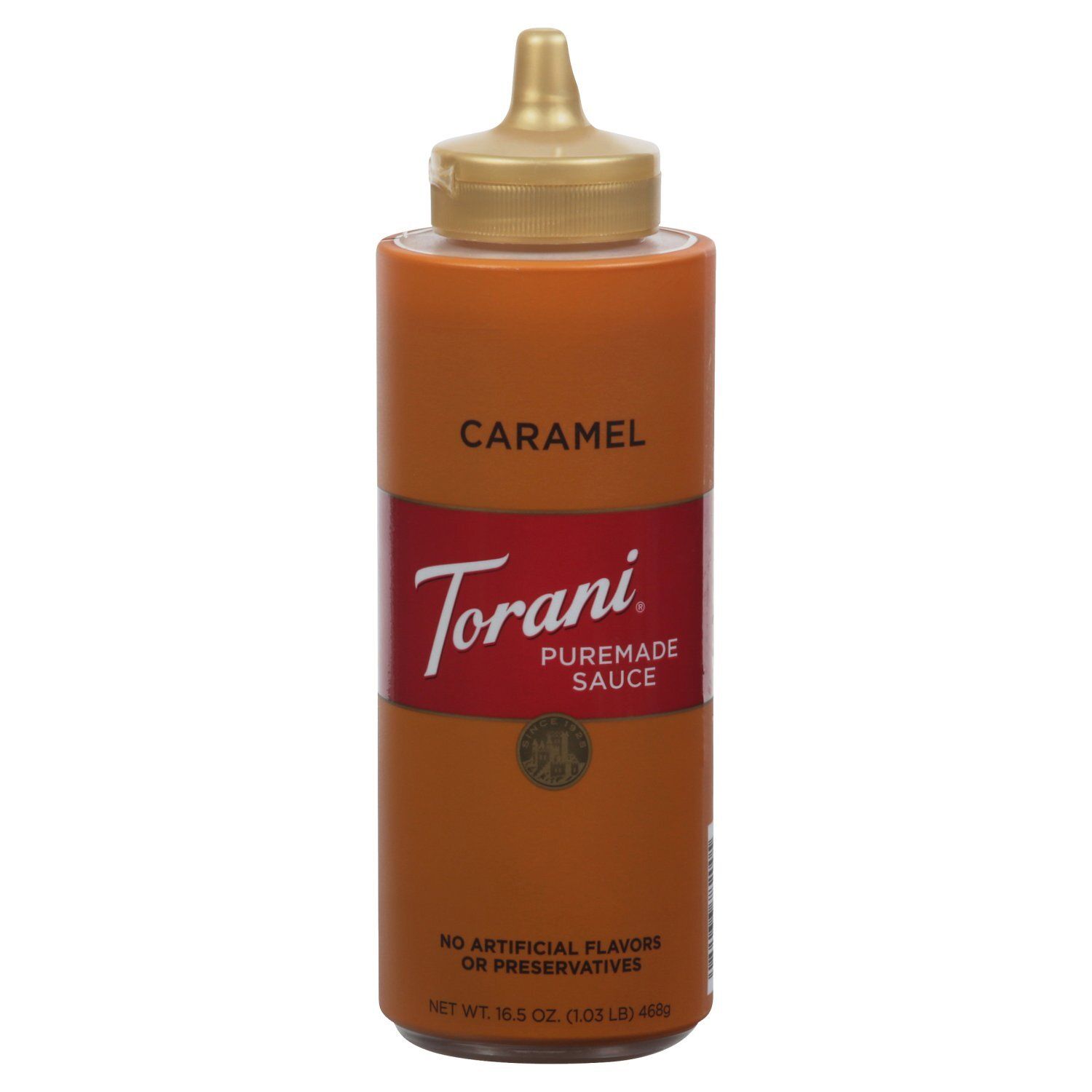 Torani Caramel Puremade Sauce, 16.5 oz