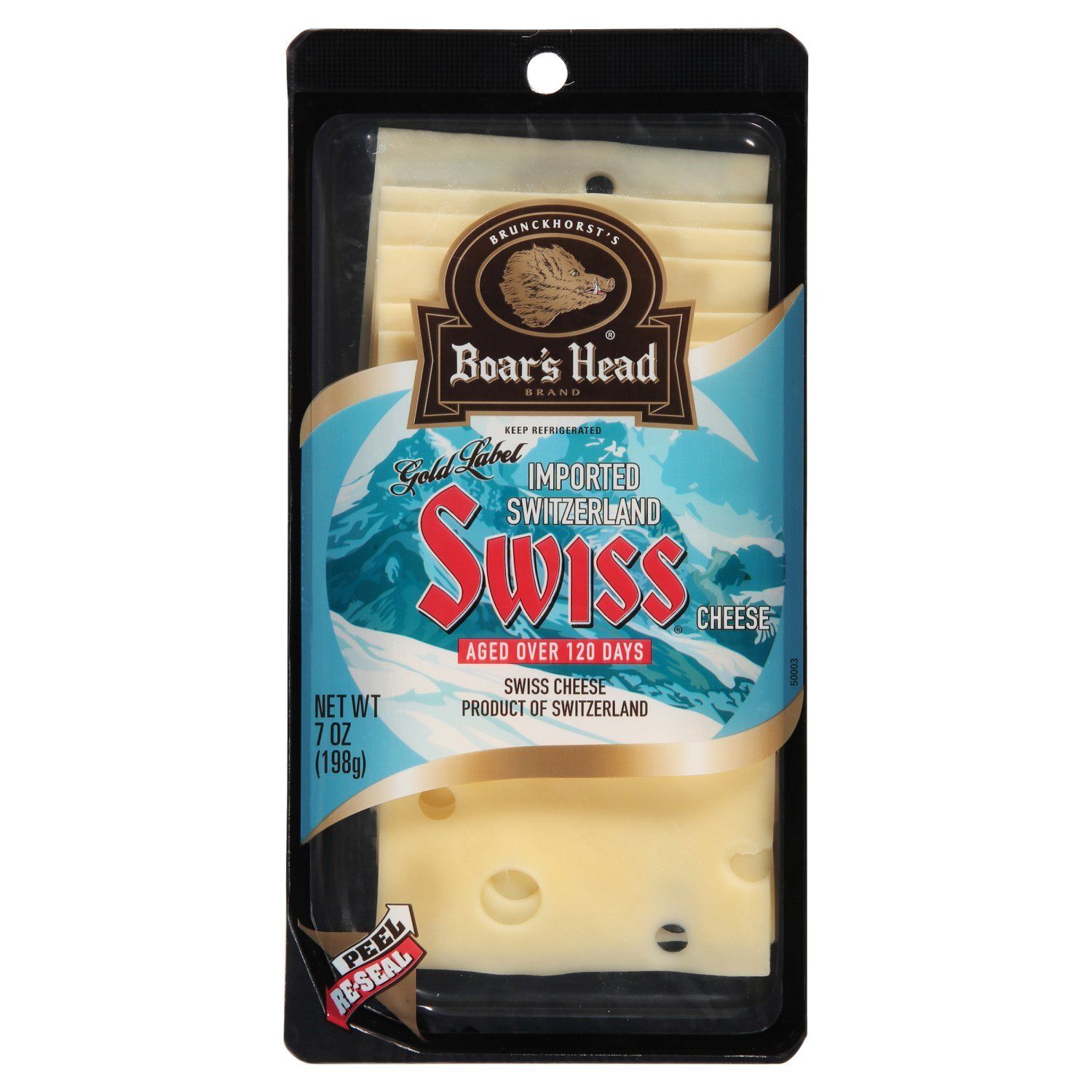 Boar&#39;s Head Gold Label Imported Switzerland Swiss Cheese, 7 oz