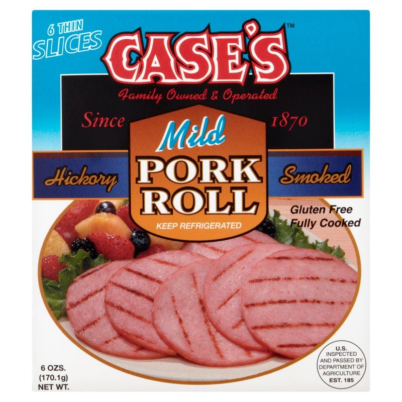 Case&#39;s Hickory Smoked Mild Pork Roll, 6 count, 6 oz
