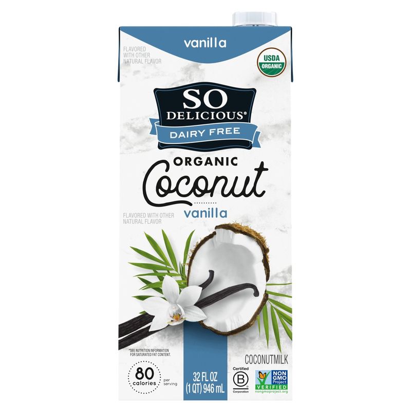 So Delicious Dairy Free Organic Vanilla Coconutmilk, 32 fl oz