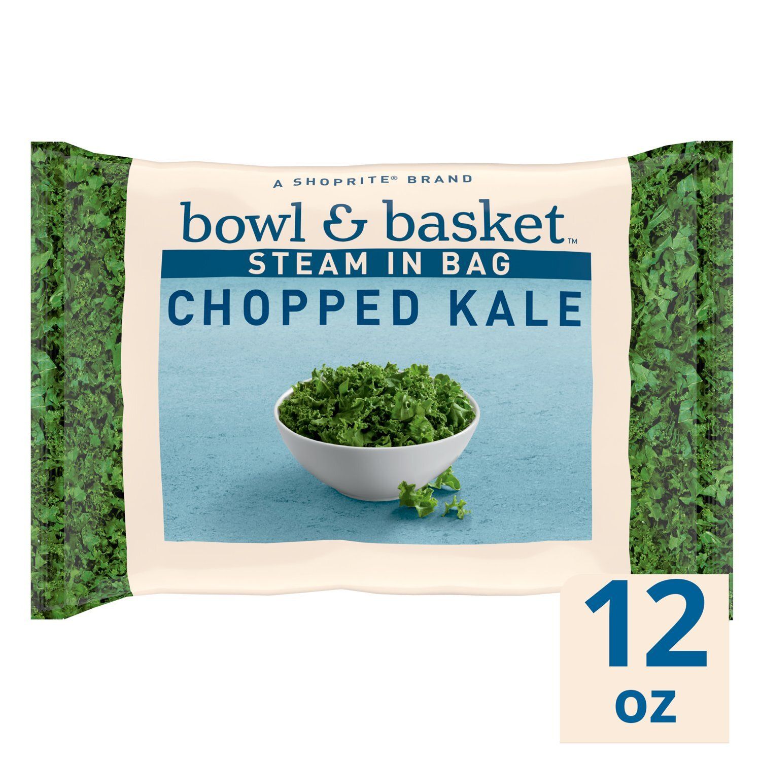 Bowl &amp; Basket Steam in Bag Chopped Kale, 12 oz
