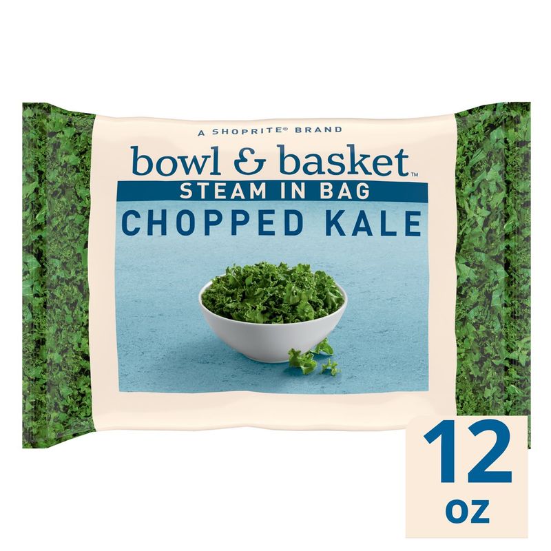 Bowl &amp; Basket Steam in Bag Chopped Kale, 12 oz