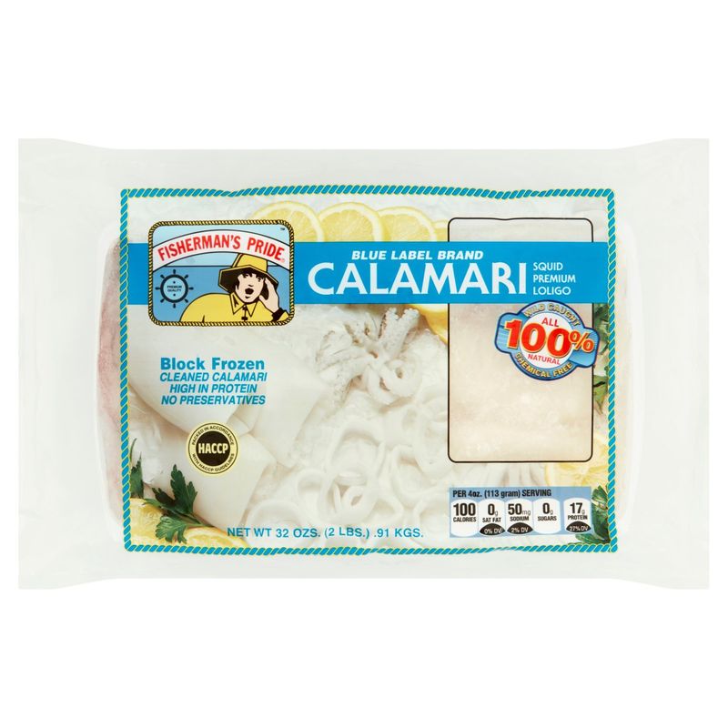 Fisherman&#39;s Pride Blue Label Brand Calamari, 32 oz