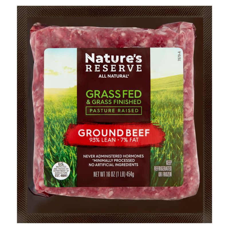 Nature&#39;s Reserve 93% Lean 7% Fat Ground Beef, 16 oz