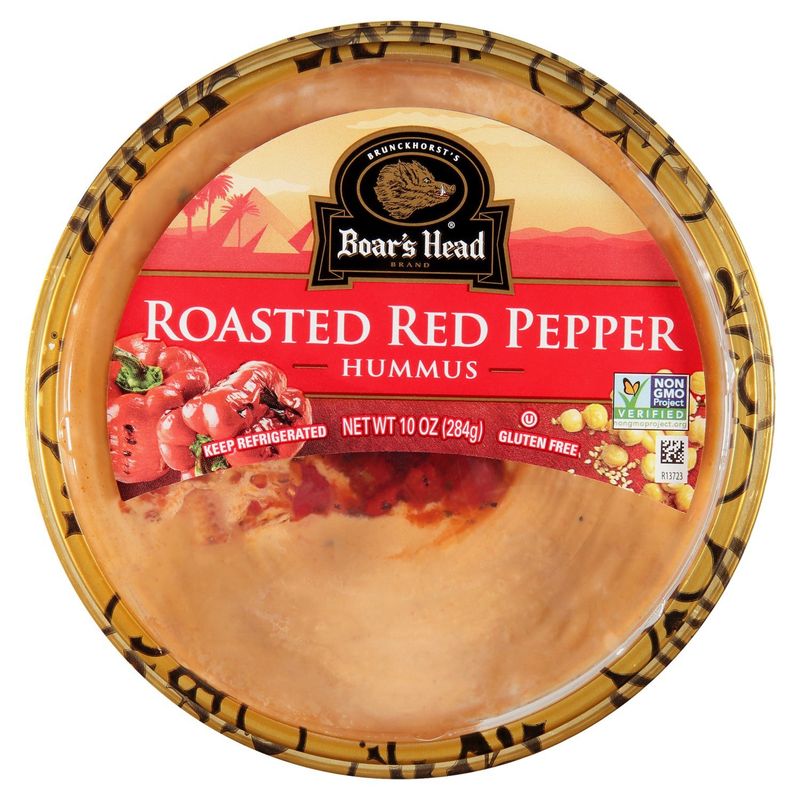 Boar&#39;s Head Roasted Red Pepper Hummus, 10 oz