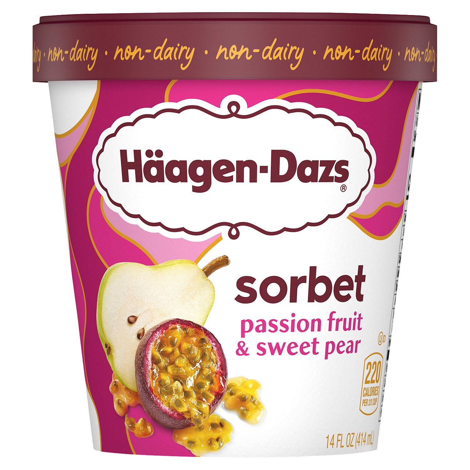Häagen-Dazs Passion Fruit &amp; Sweet Pear Sorbet, 14 fl oz