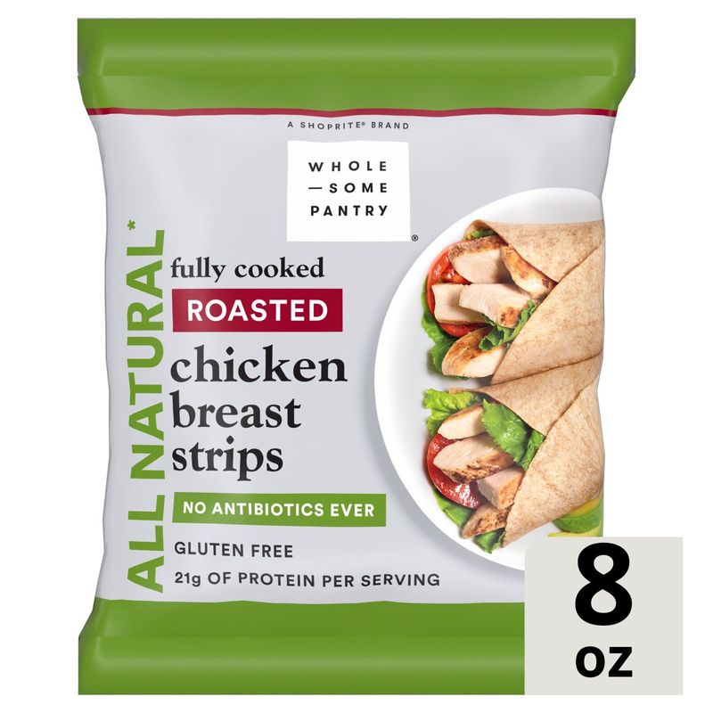 Wholesome Pantry Roasted Chicken Breast Strips, 8 oz
