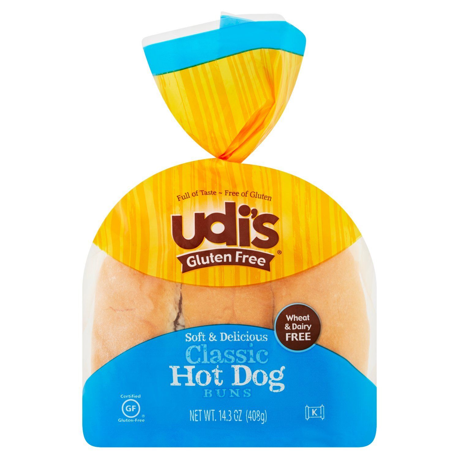 Udi&#39;s Gluten Free Classic Hot Dog Buns, 14.3 oz