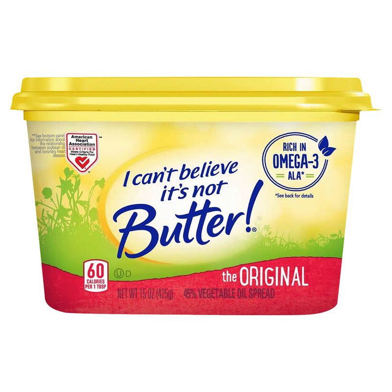 I Can&#39;t Believe it&#39;s Not Butter! The Original 45% Vegetable Oil Spread, 15 oz