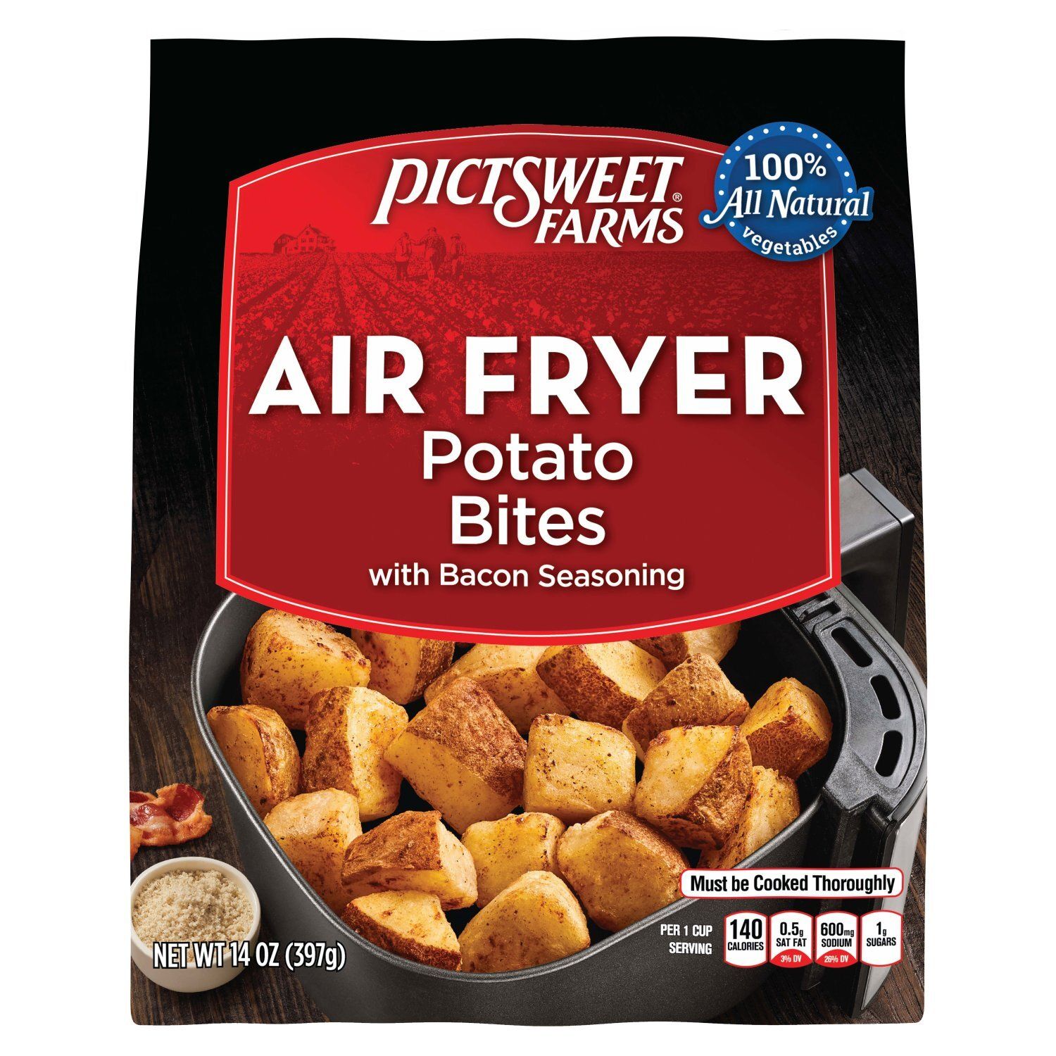Pictsweet Farms Air Fryer Potato Bites with Bacon Seasoning, 14 oz