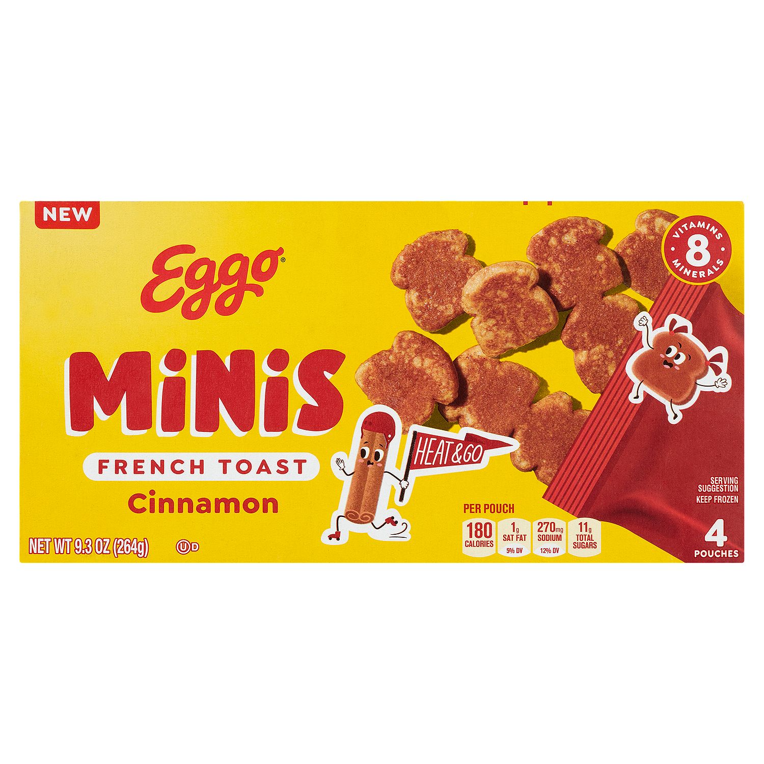 Eggo Minis Cinnamon French Toast, 4 count, 9.3 oz
