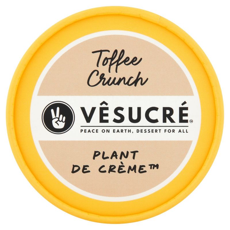 Vêsucré Toffee Crunch Plant de Crème, 5.2 fl oz