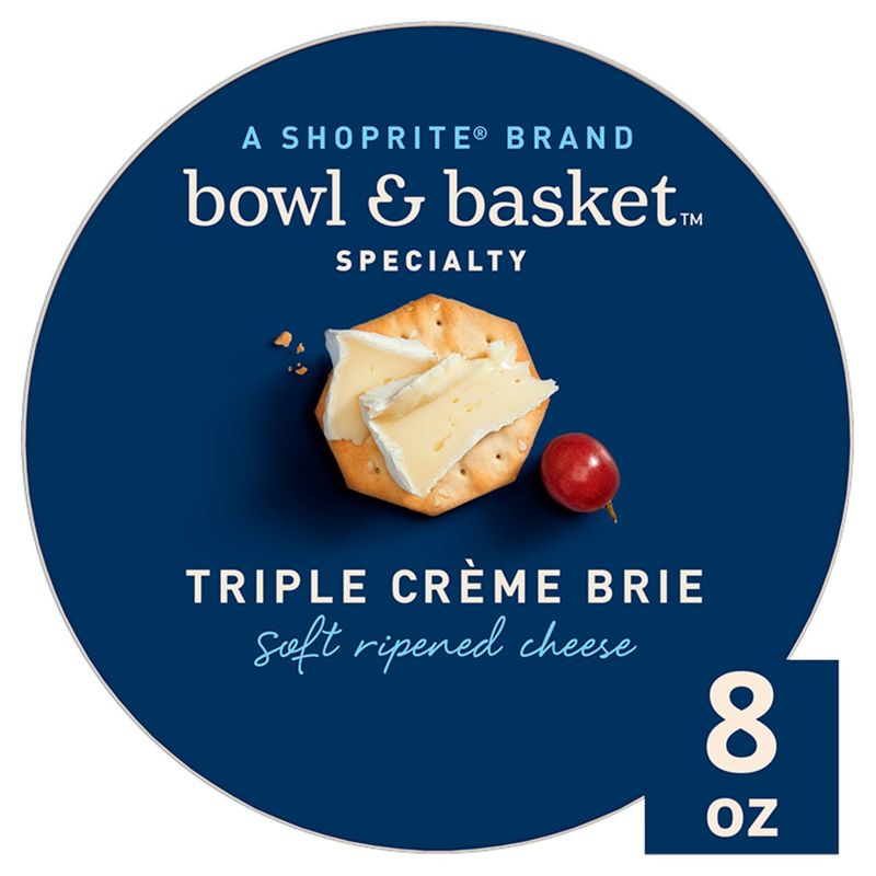 Bowl &amp; Basket Specialty Triple Crème Brie Soft Ripened Cheese, 8 oz