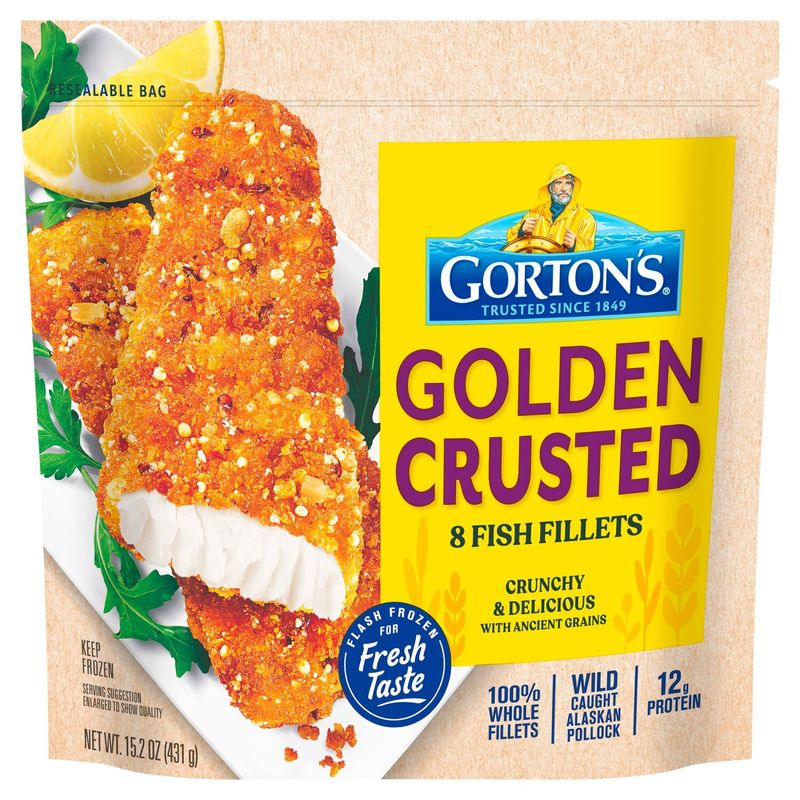 Gorton&#39;s Golden Crusted Fish Fillets, 8 count, 15.2 oz