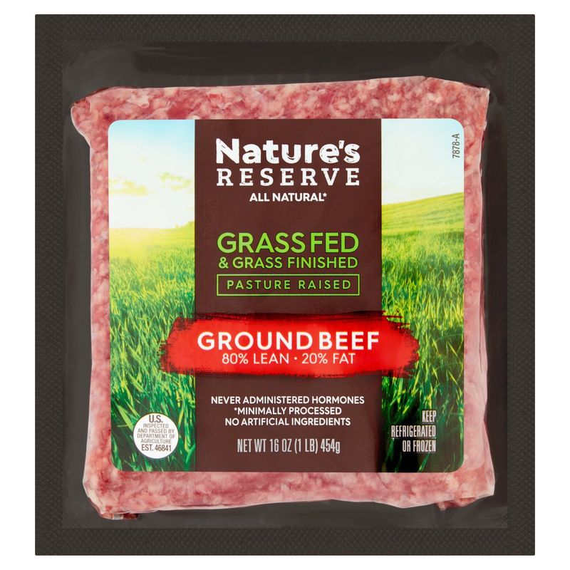 Nature&#39;s Reserve 80% Lean 20% Fat Ground Beef, 16 oz