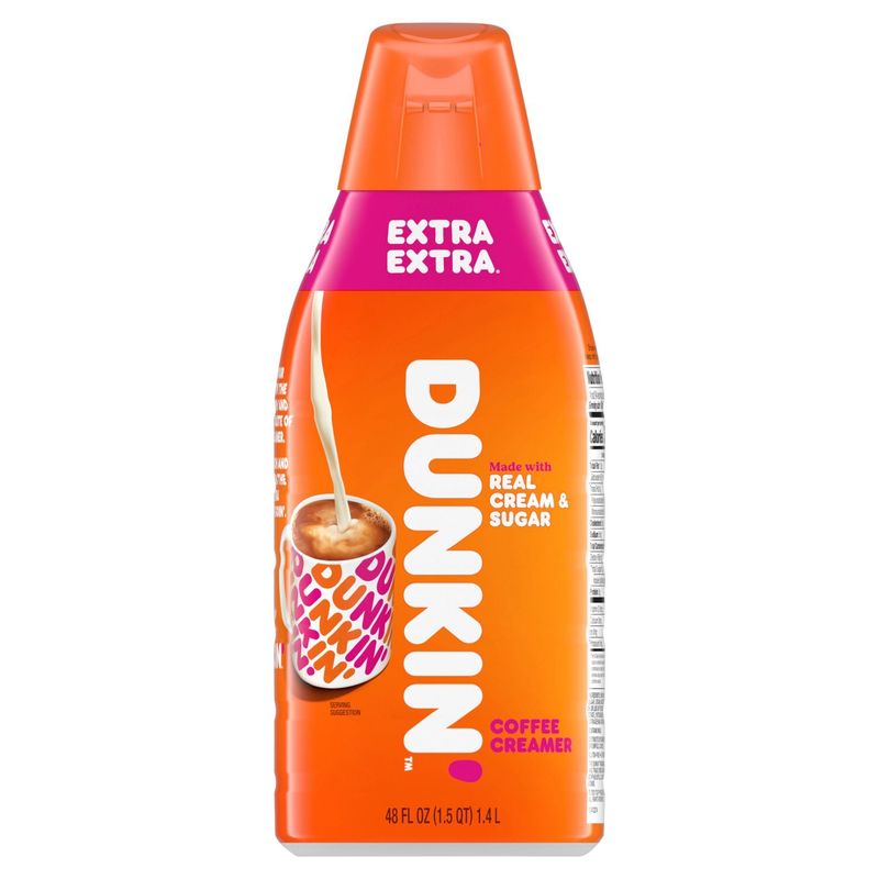 Dunkin&#39; Extra Coffee Creamer, 48 fl oz