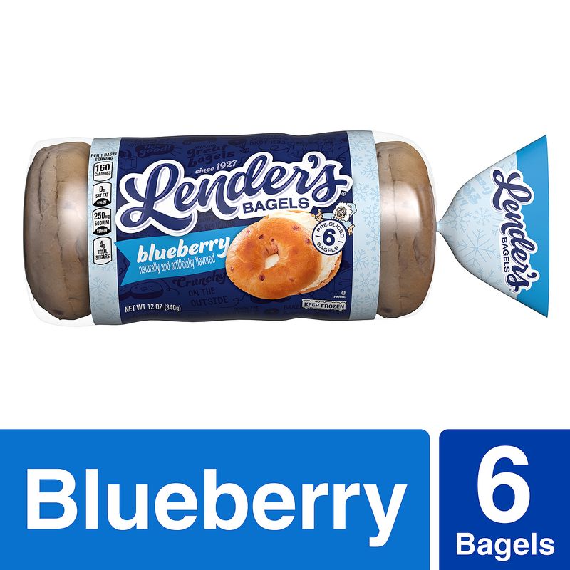 Lender&#39;s Blueberry Bagels, 6 count, 12 oz