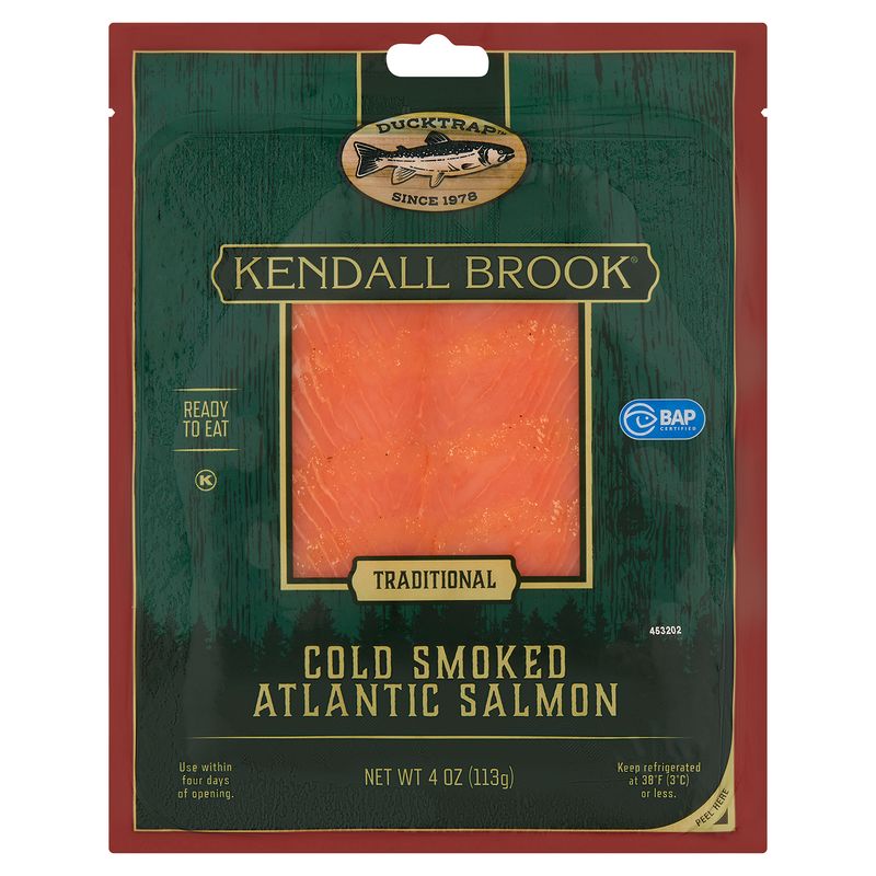 Ducktrap Kendall Brook Traditional Cold Smoked Atlantic Salmon, 4 oz