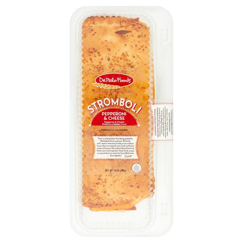 DePalo Foods Pepperoni &amp; Cheese Stromboli, 14 oz