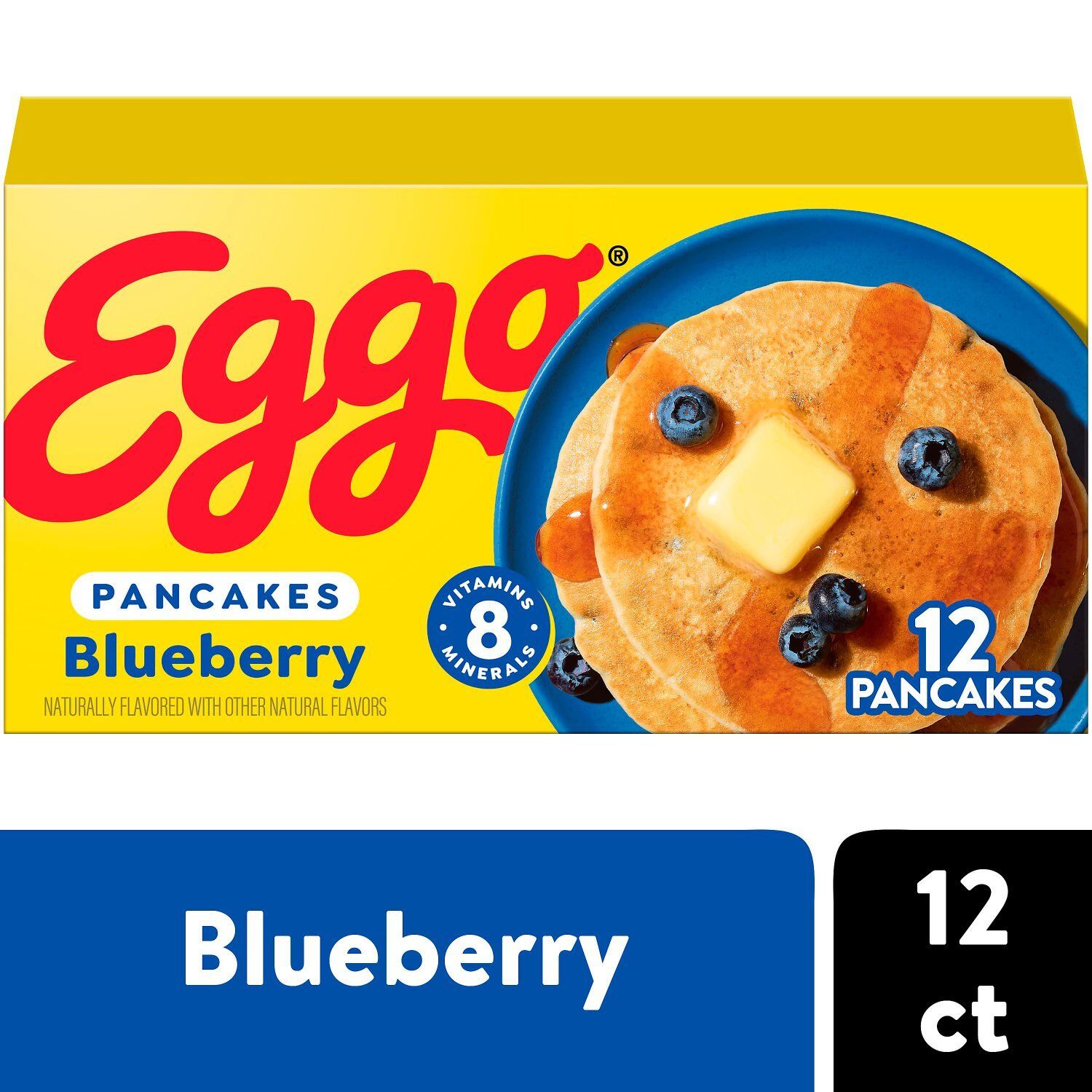 Eggo Blueberry Pancakes, 12 count, 14.8 oz