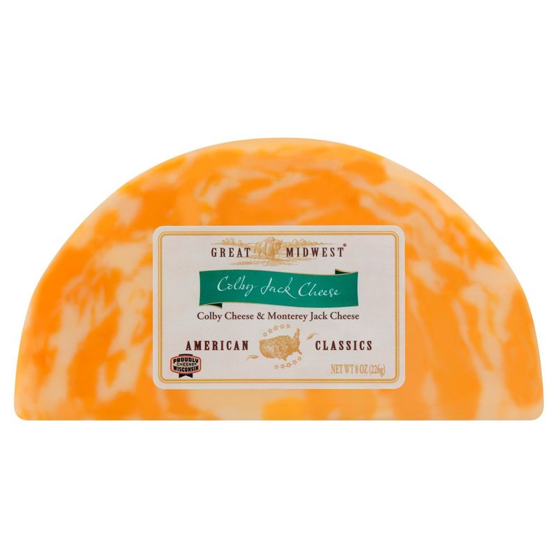 Great Midwest Colby &amp; Monterey Jack Cheese, 8 oz