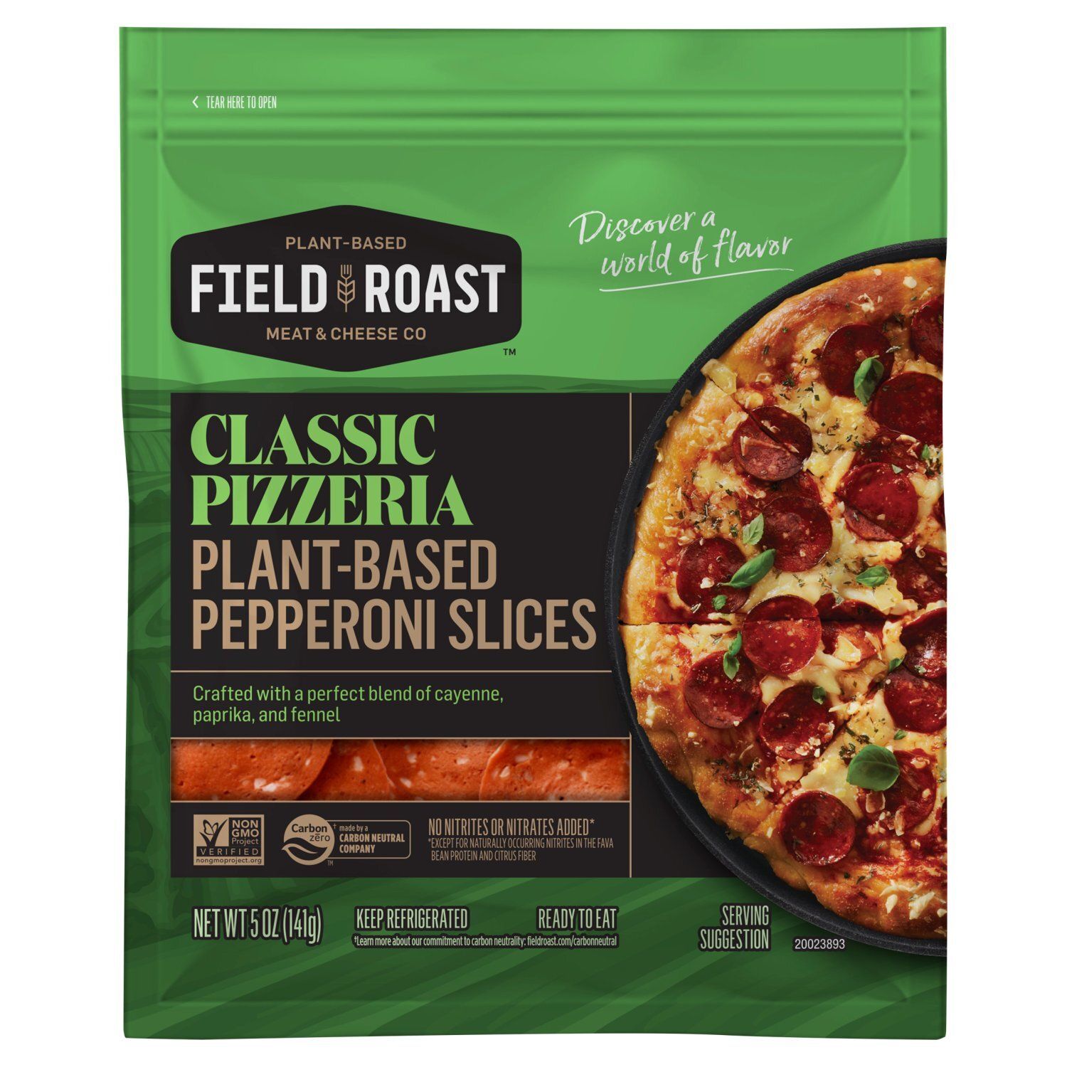 Field Roast Classic Pizzeria Plant-Based Pepperoni Slices 5 oz