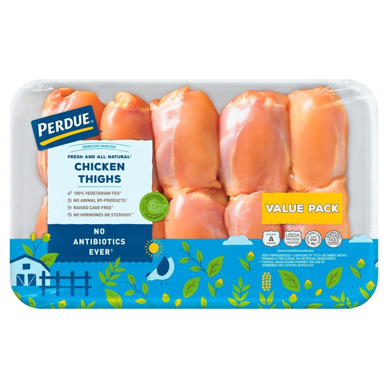 PERDUE® No Antibiotics Ever Boneless Skinless Chicken Thighs, Value Pack