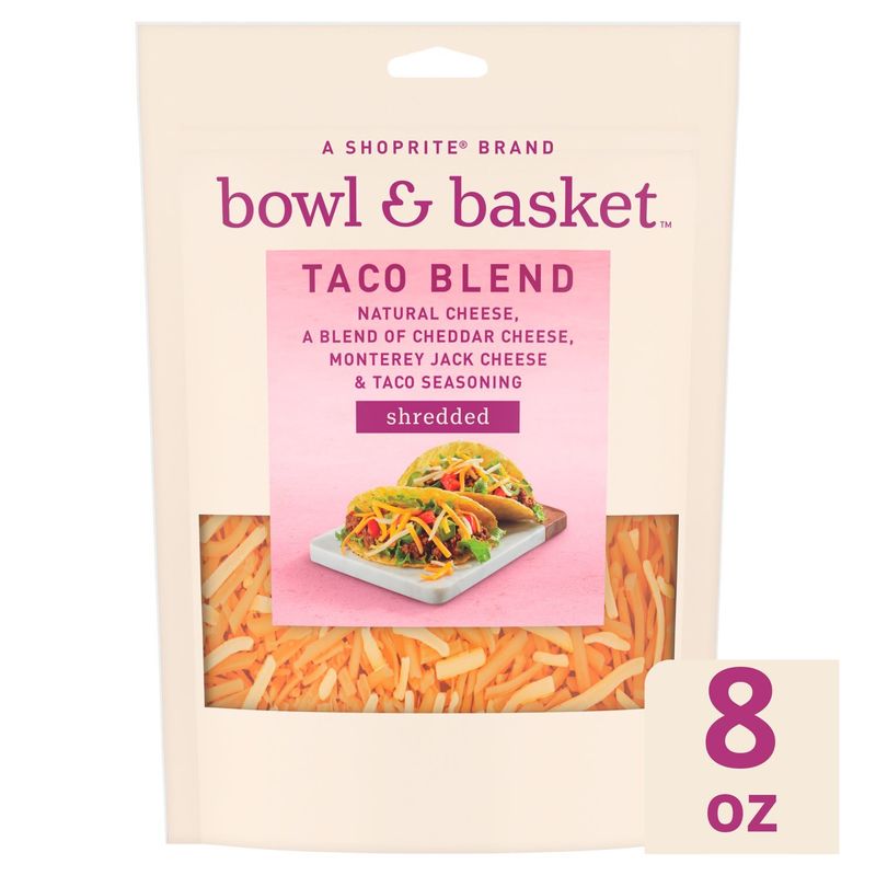 Bowl &amp; Basket Shredded Taco Blend, 8 oz