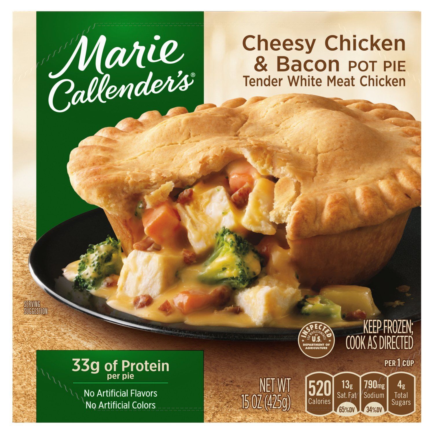 Marie Callender&#39;s Cheesy Chicken &amp; Bacon Pot Pie, 15 oz