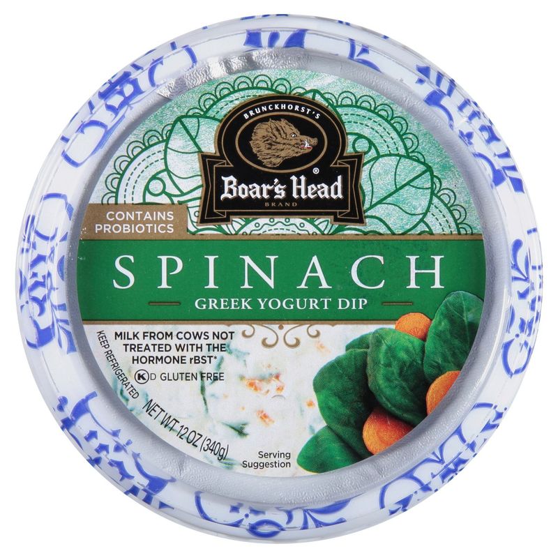 Boar&#39;s Head Spinach Greek Yogurt Dip, 12 oz