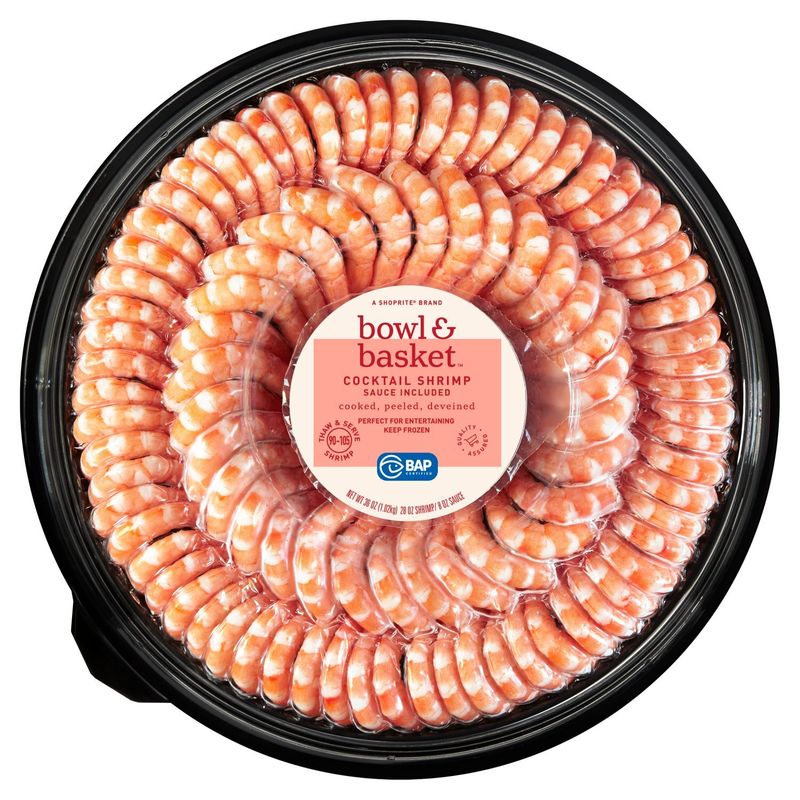 Bowl &amp; Basket Thaw &amp; Serve Cocktail Shrimp, 90-105 shrimp, 36 oz