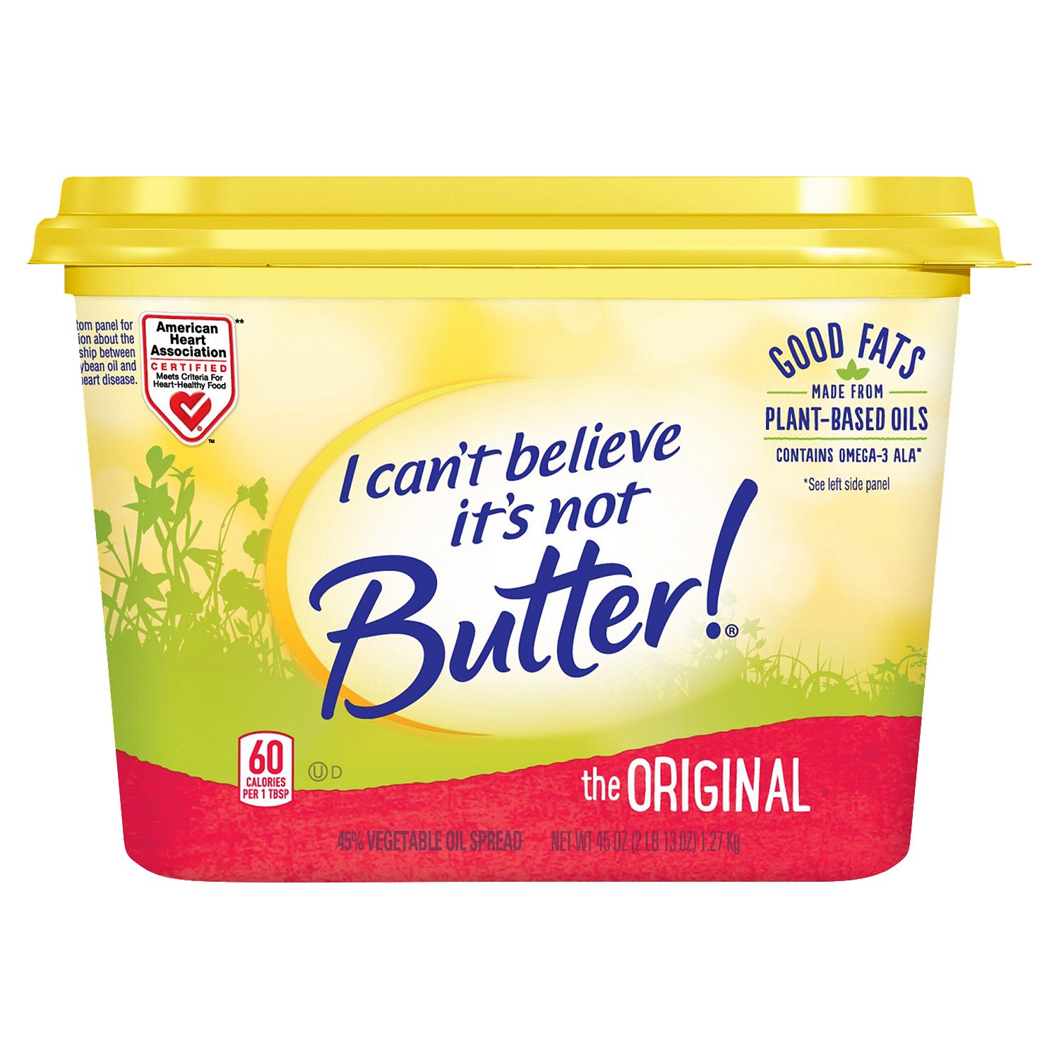 I Can’t Believe It’s Not Butter! The Original 45% Vegetable Oil Spread, 45 oz