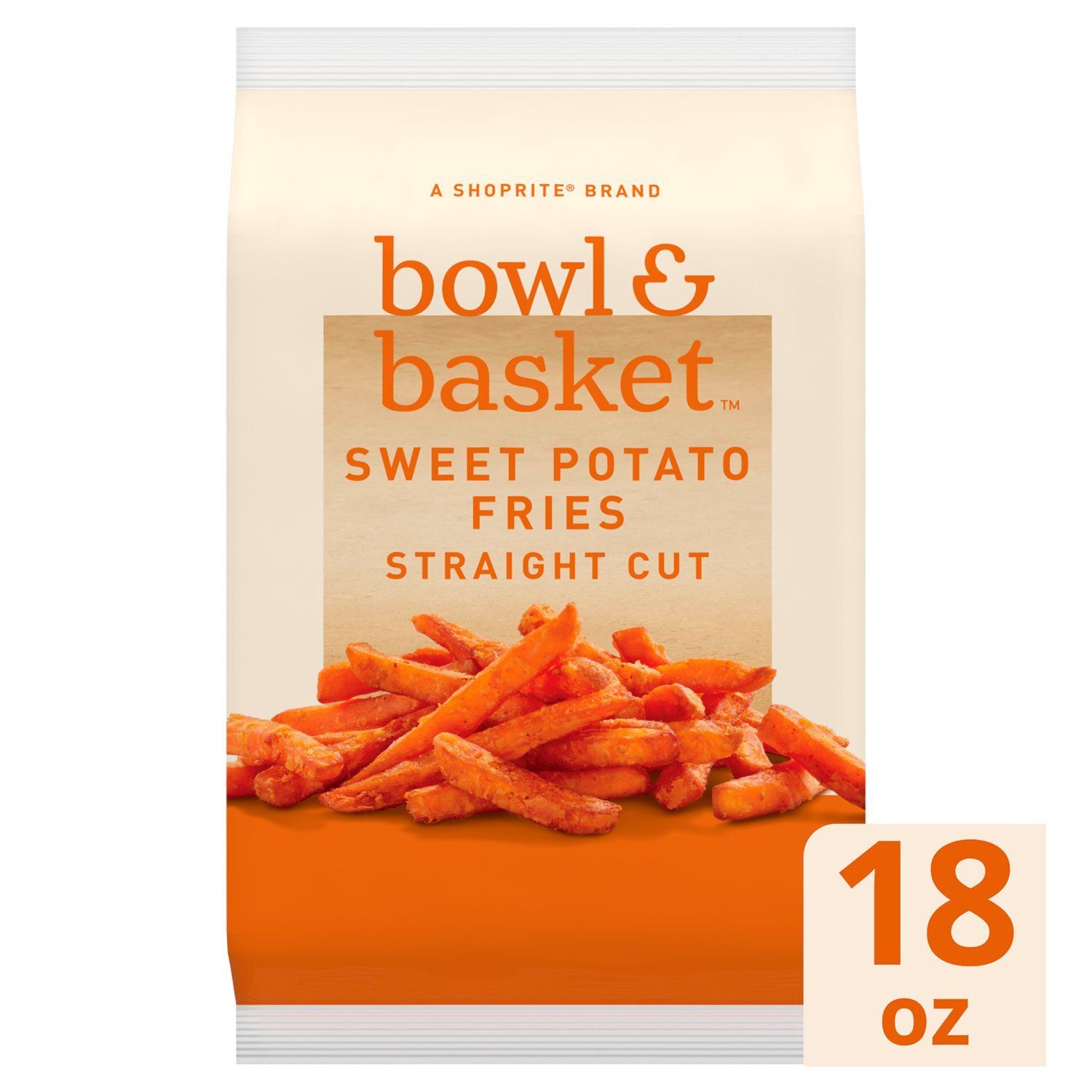 Bowl &amp; Basket Straight Cut Sweet Potato Fries, 18 oz