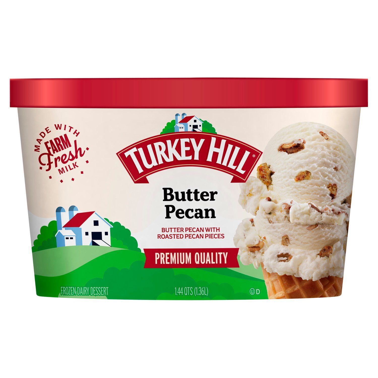 Turkey Hill Butter Pecan Frozen Dairy Dessert, 1.44 qts