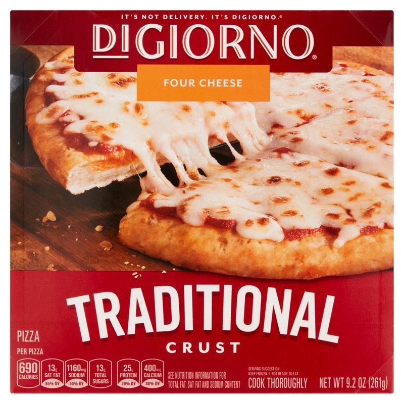 DiGiorno Four Cheese Traditional Crust Pizza ,Personal Size, 9.2 oz