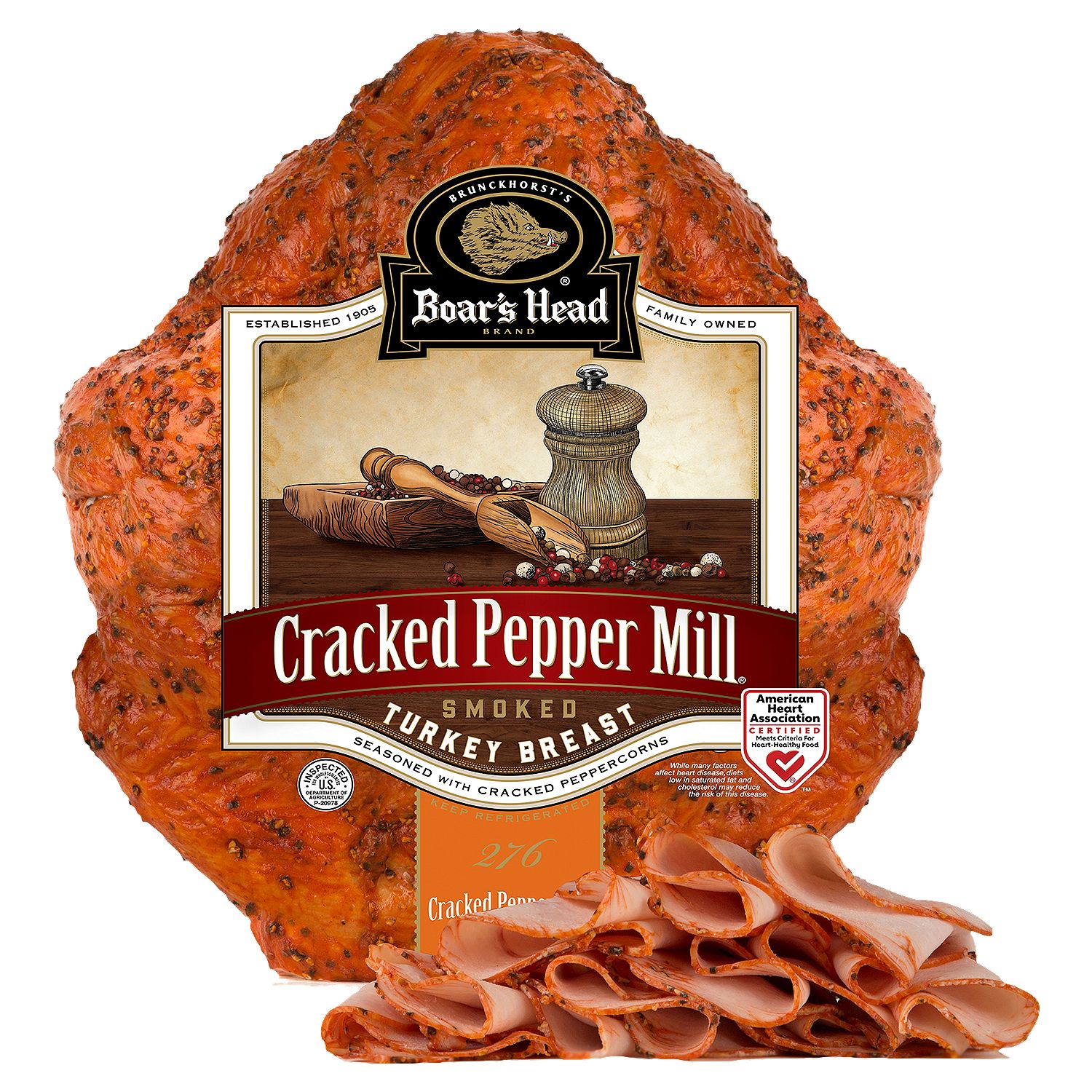 Boar&#39;s Head Cracked Pepper Mill Smoked Turkey Breast