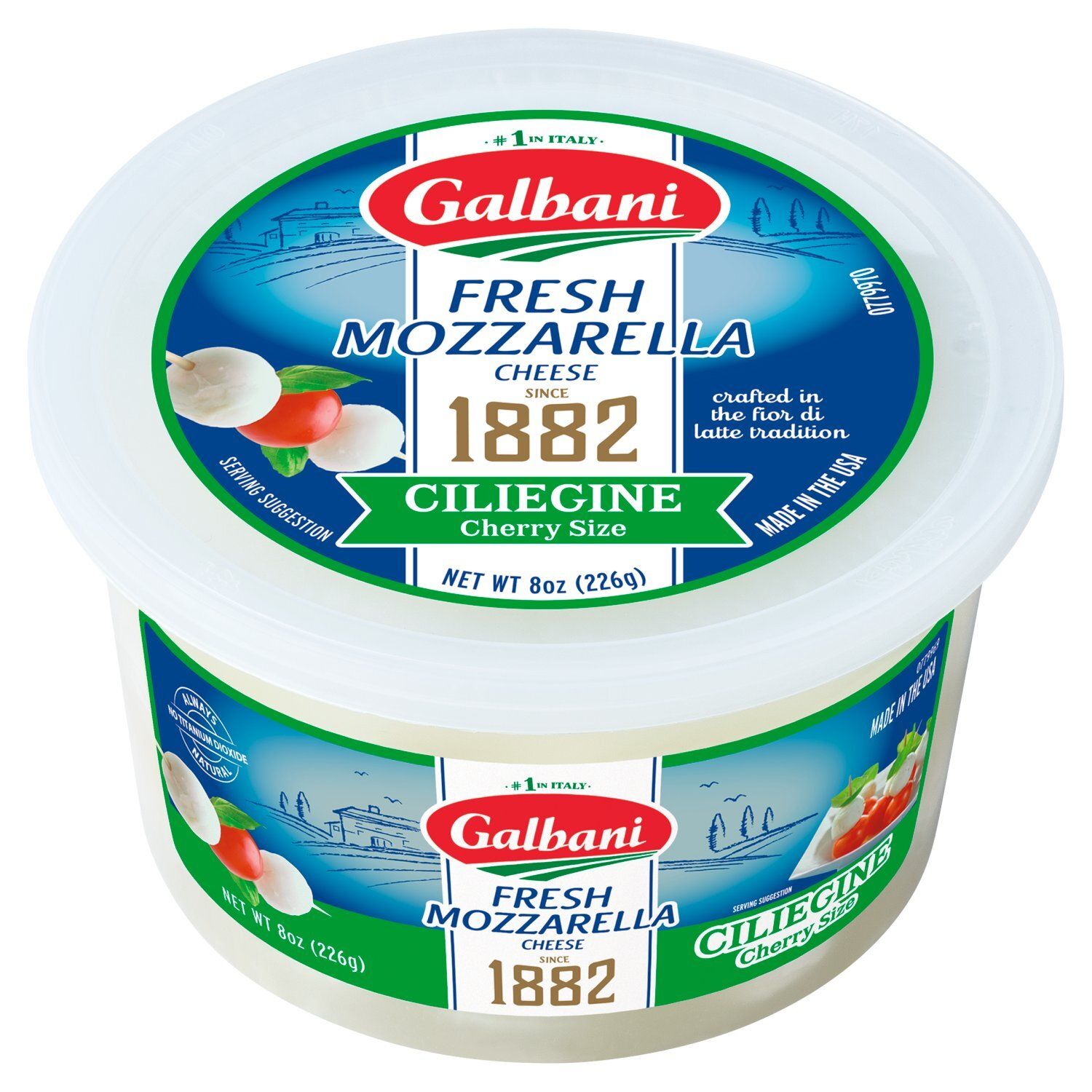 Galbani Ciliegine Cherry Size Fresh Mozzarella Cheese, 8 oz